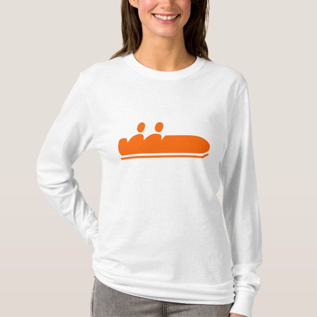 Camiseta Bobsled - Naranja (Anverso)