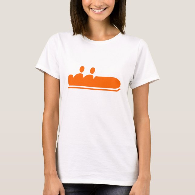 Camiseta Bobsled - Naranja (Anverso)