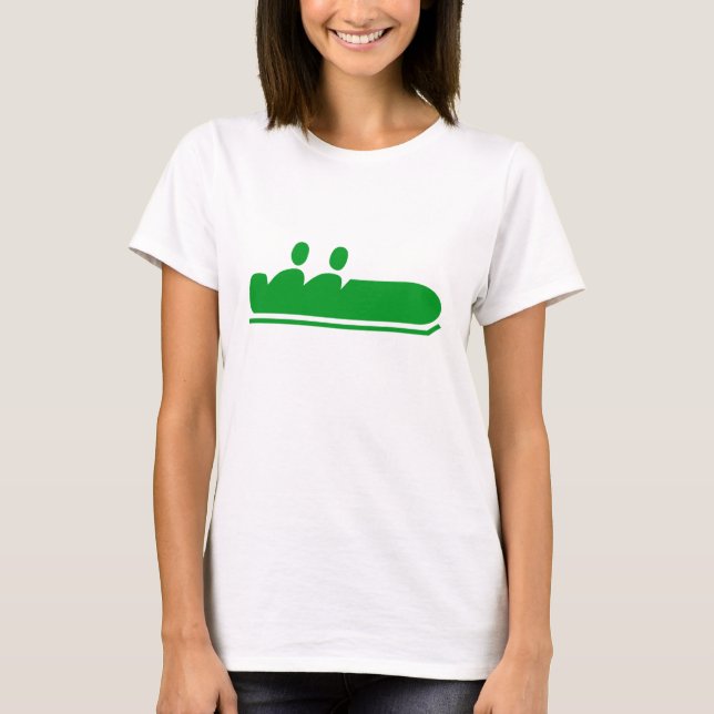 Camiseta Bobsled - Verde de hierba (Anverso)