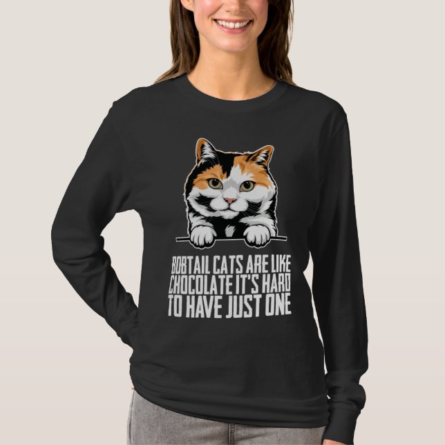 Camiseta Bobtail cat Bobtail mom Bobtail dad (Anverso)