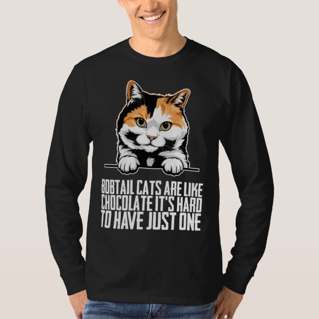 Camiseta Bobtail cat Bobtail mom Bobtail dad (Anverso)