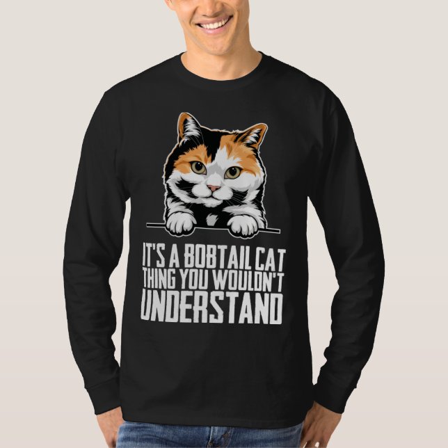 Camiseta Bobtail cat  Bobtail mom  Bobtail dad  1 (Anverso)