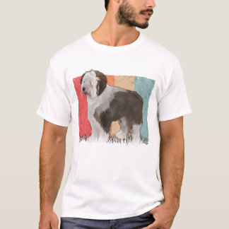 Camiseta Bobtail Retro Viejo Sheepdog Vintage