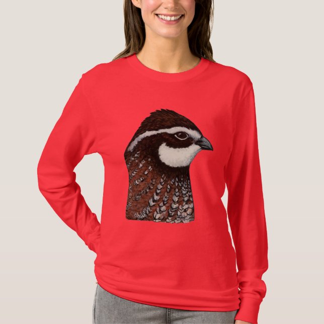 Camiseta Bobwhite Quail Head (Anverso)