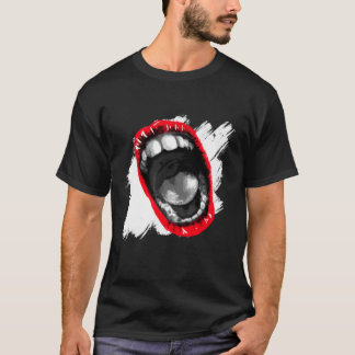 Camiseta Boca abierta y llorando