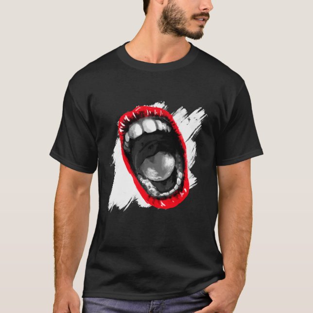 Camiseta Boca abierta y llorando (Anverso)