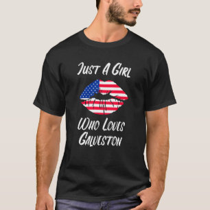 Camiseta Boca Boca Amor Bandera Americana Galveston