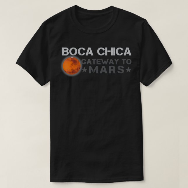 Camiseta Boca Chica La Puerta A Marte - Ocupa El Pl Rojo (Diseño del anverso)