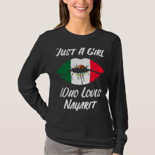Camiseta Boca de boca Amor Bandera Mexicana Nayarit