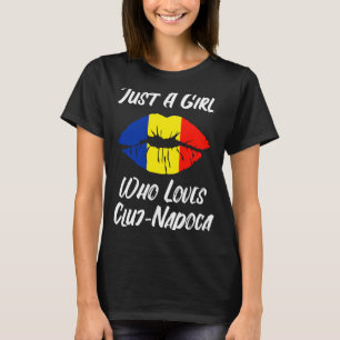 Camiseta Boca de boca Amor Bandera Rumana Cluj Napoca
