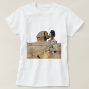Camiseta Boca de esfinge Beso Foto divertida Humor Pirámide