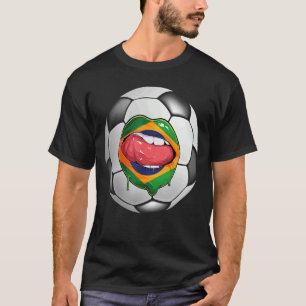 Camiseta Boca de la bandera brasileña para hinchas de fútbo