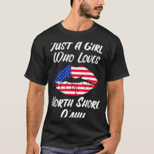 Camiseta Boca de labios amor Bandera americana costa norte 