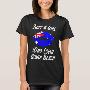 Camiseta Boca de los labios Ama la bandera australiana Alic