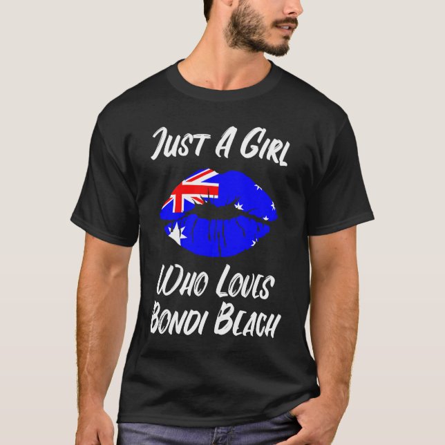 Camiseta Boca de los labios Ama la bandera australiana Alic (Anverso)
