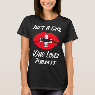 Camiseta Boca de los labios Ama Suiza Bandera Zermatt