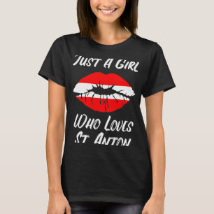 Camiseta Boca de los labios Amor Austria Bandera St Anton
