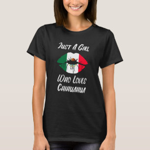 Camiseta Boca de los labios amor Bandera mexicana Chihuahua