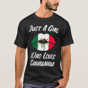 Camiseta Boca de los labios amor Bandera mexicana Chihuahua