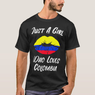 Camiseta Boca de los labios Bandera colombiana Colombia
