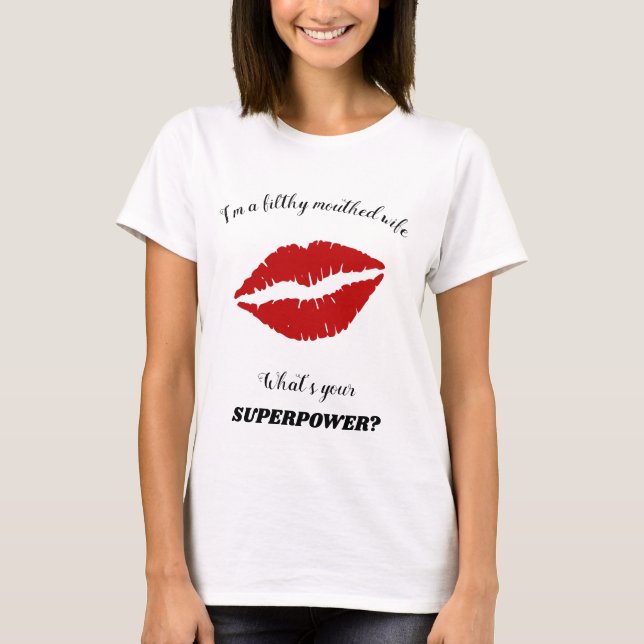 Camiseta Boca de palo de labios rojos de la esposa de un ra (Anverso)