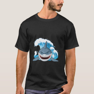 Camiseta boca de tiburón tiburón peregrino