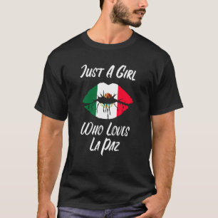 Camiseta Boca del labio amor Bandera mexicana La Paz
