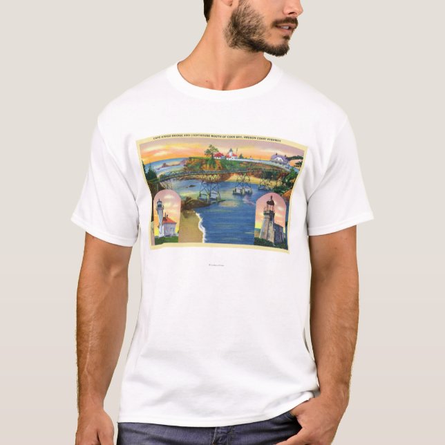 Camiseta Boca del puente y del faro de Arago del cabo (Anverso)