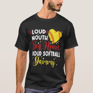Camiseta Boca Fuerte Corazón Grande Orgullosa Madre con Gam