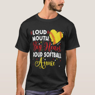 Camiseta Boca Grande Corazón Orgulloso Suave Annie Día de l