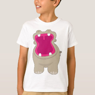 Camiseta Boca grande del hipopótamo