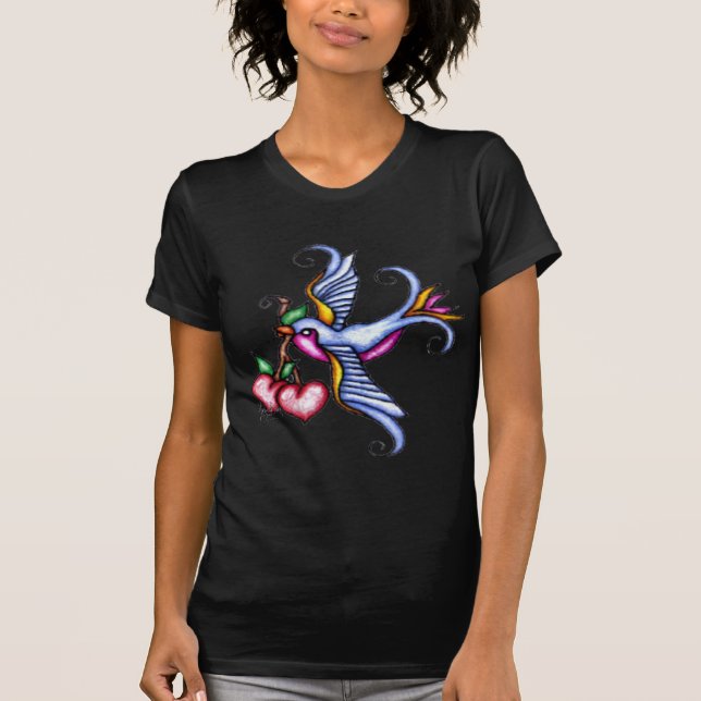 Camiseta Boca por completo de cerezas (Anverso)