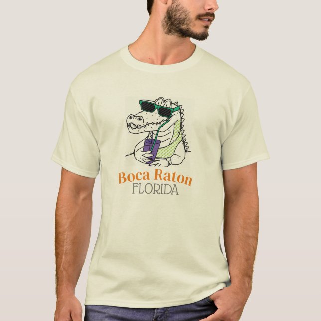 Camiseta Boca Raton Florida Alligator Tee (Anverso)