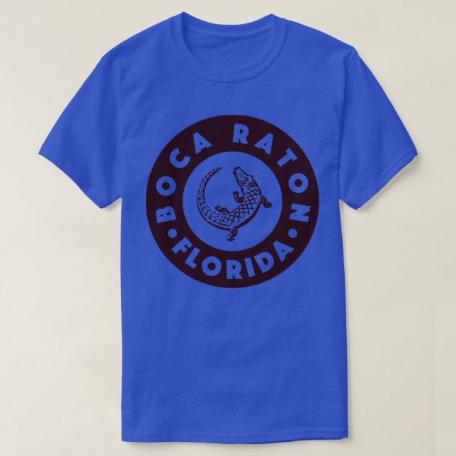 Camiseta Boca Raton Florida Circle Brown (Diseño del anverso)