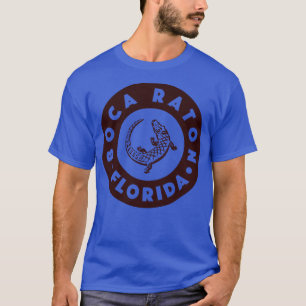 Camiseta Boca Raton Florida Circle Brown