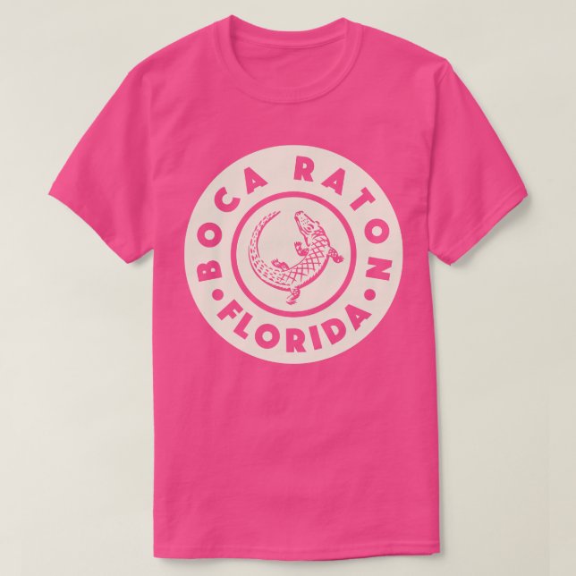 Camiseta Boca Raton Florida Circle Tan (Diseño del anverso)