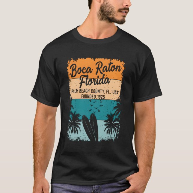 Camiseta Boca Raton Florida Fl Y (Anverso)