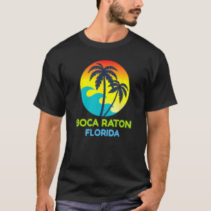 Camiseta Boca Raton Florida Viaje Tropical Retro