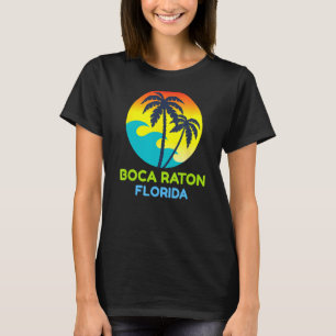 Camiseta Boca Raton Florida Viaje Tropical Retro