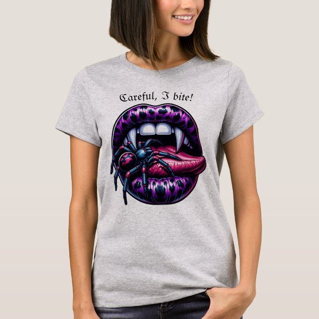Camiseta Boca sexy de vampiro (Anverso)