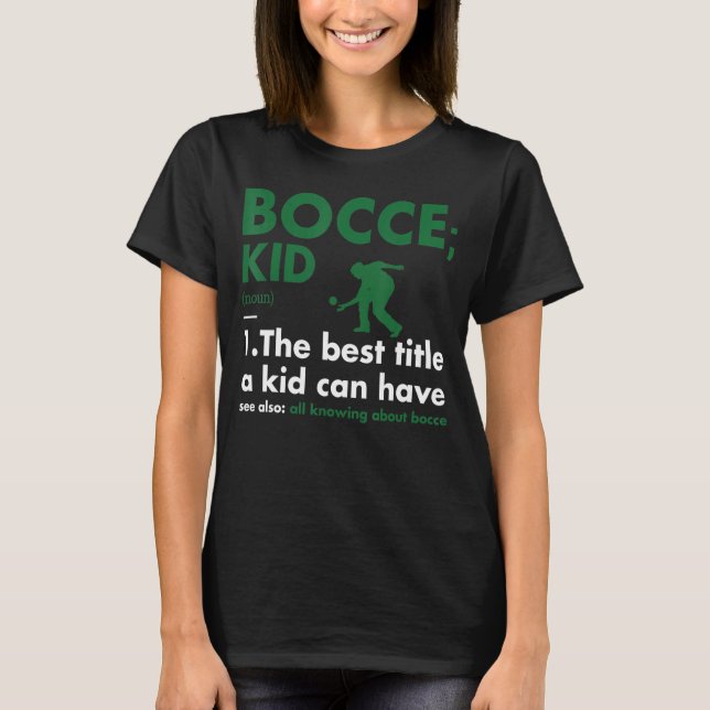 Camiseta Bocada de definición de niño deportivo (Anverso)