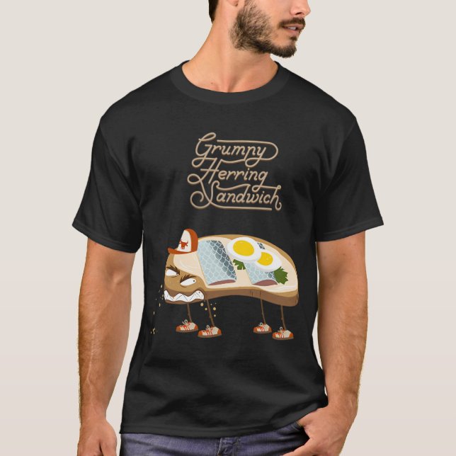 Camiseta Bocadillo de arenque gruñón (Anverso)