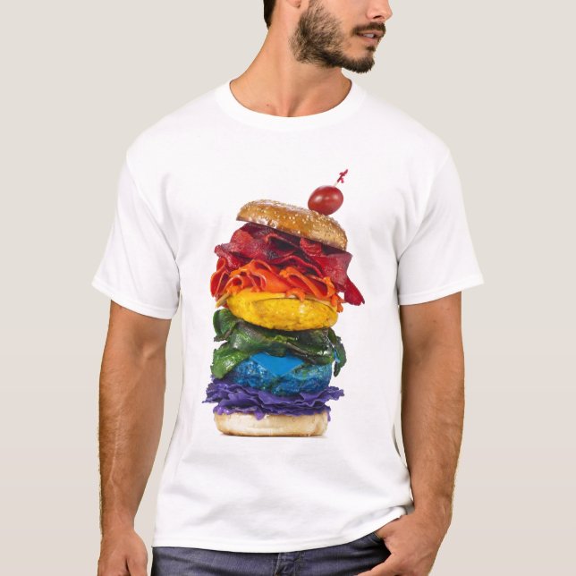 Camiseta Bocadillo del arco iris (Anverso)