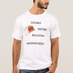 CAMISETA ¡BOCADILLOS DE BOLONIA DEL AUTOBÚS DE DOS PISOS!!!