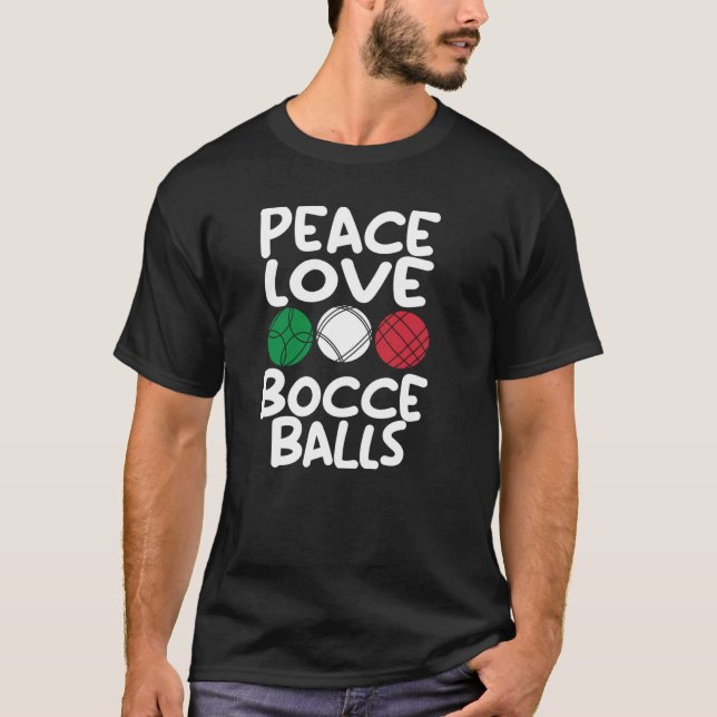 Camiseta Bocca Ball Player Bocce Game Boce de bolera italia (Anverso)