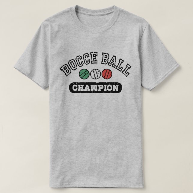 Camiseta Bocce Ball Champion (Diseño del anverso)