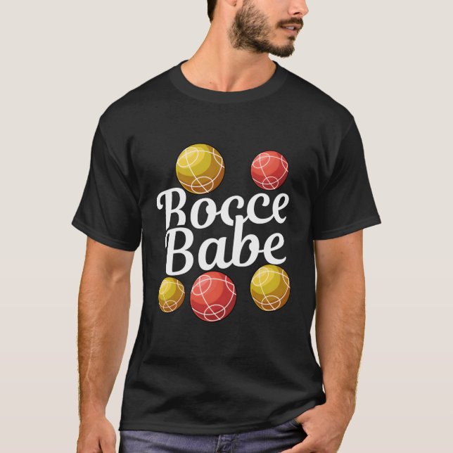 Camiseta Bocce Ball Gift - Juego de yard divertido - Bocce  (Anverso)