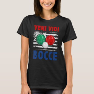 Camiseta Bocce Ball Player bandera de los Estados Unidos Pa