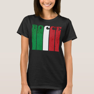 Camiseta Bocce Ball Player Italia Bandera italiana