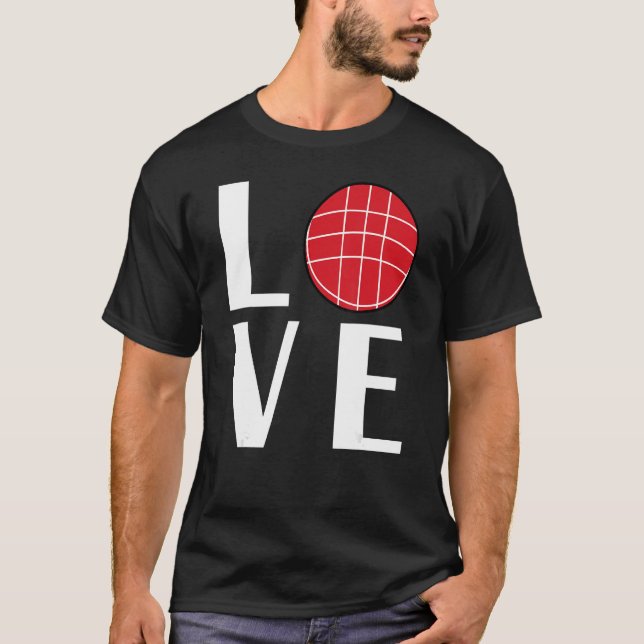 Camiseta Bocce Ball Player LOVE (Anverso)